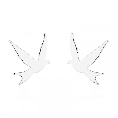Oceľové náušnice lastovičky