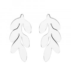 Oceľové náušnice lístočky