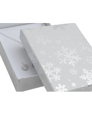 Vianočná darčeková krabička na súpravu - biela