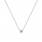 Oceľový náhrdelník s guličkou