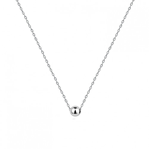 Oceľový náhrdelník s guličkou