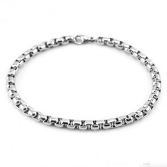 Oceľový náramok, hr. 4mm, dĺžka 19 cm