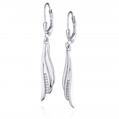 Visiace náušnice so zirkónmi