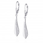 Visiace náušnice so zirkónmi