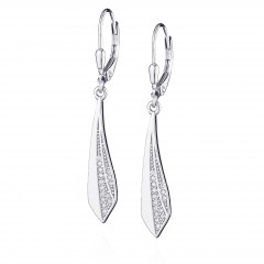 Visiace náušnice so zirkónmi