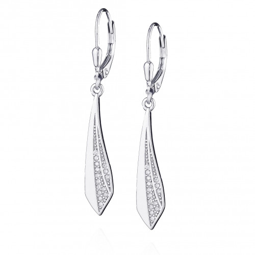 Visiace náušnice so zirkónmi