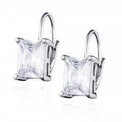 Strieborné náušnice obdĺžniky