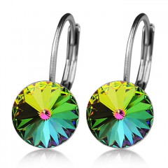 Oceľové náušnice s kryštálmi Swarovski® VITRAIL MEDIUM