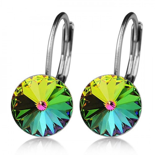 Ocelové náušnice s krystaly Swarovski® VITRAIL MEDIUM