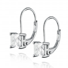 Strieborné náušnice so zirkónom 5mm