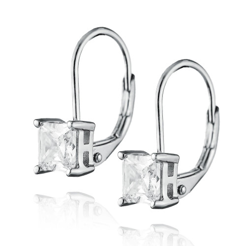 Strieborné náušnice so zirkónom 5mm