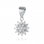 Strieborný prívesok so zirkónmi