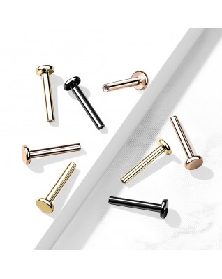 Čierna náhradná labreta vnútorný závit 1,6 x 8 mm