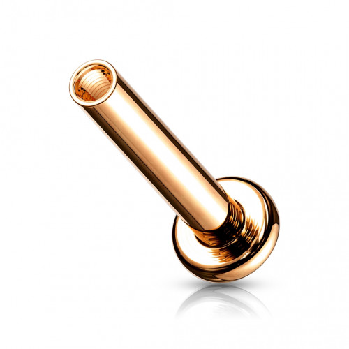 Pozlátená náhradná labreta vnútorný závit 1,6 x 8 mm