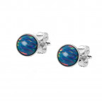 Strieborné opálové náušnice