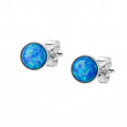 Strieborné opálové náušnice