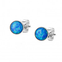 Strieborné opálové náušnice