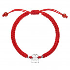 Náramok proti uhranutiu so strieborným štvorlístkom