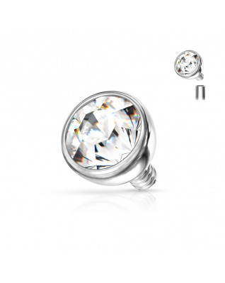 Náhradná gulička s kamienkom k labrete, priemer 4 mm