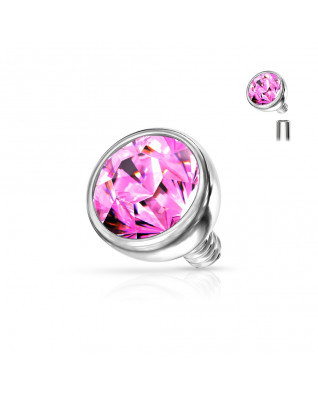 Náhradná gulička s kamienkom k labrete, priemer 4 mm