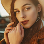 Oceľový piercing do nosa - tragus/helix/septum