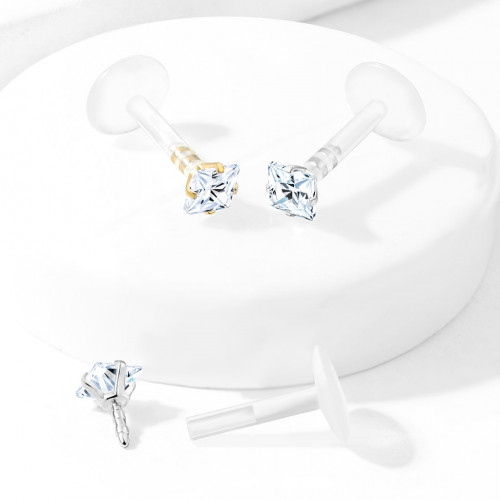 BioFlex piercing do brady, zirkón 3x3 mm