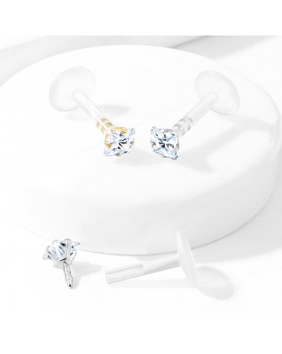 BioFlex piercing do brady, zirkón 2x2 mm