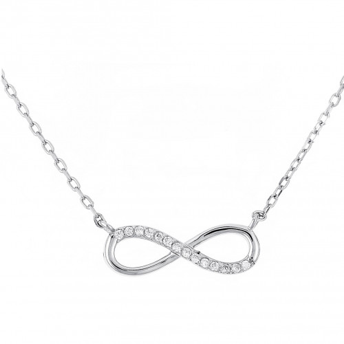 Strieborný náhrdelník nekonečno