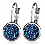Oceľové náušnice, MONTANA BLUE