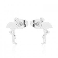 Oceľové náušnice PLAMEŇÁCI