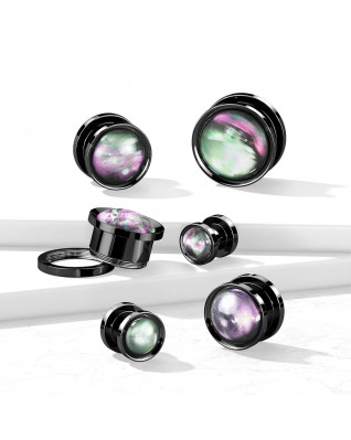 Plug do ucha vykladaný perleťou