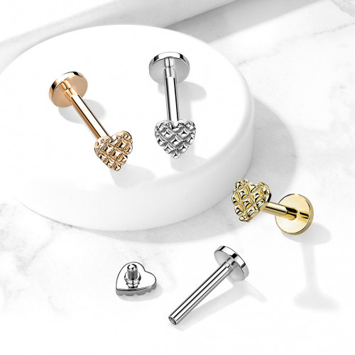 Labreta / cartilage piercing - srdiečko