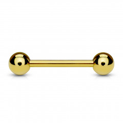 Pozlátený piercing do jazyka
