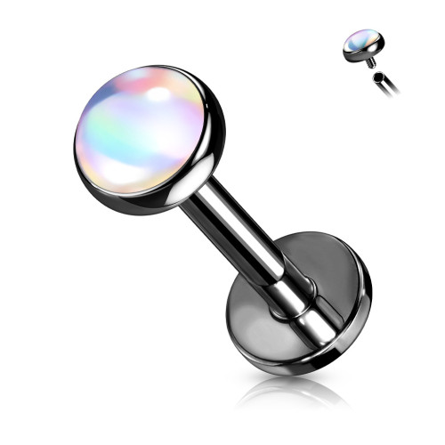 Čierna Labreta / piercing do brady