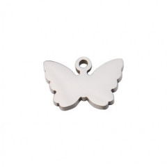 Oceľový prívesok - motýlik