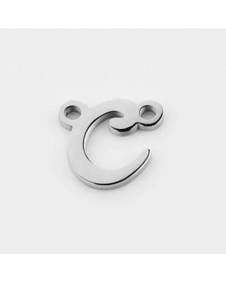 Oceľový prívesok písmeno - iniciála