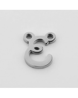 Oceľový prívesok písmeno - iniciála