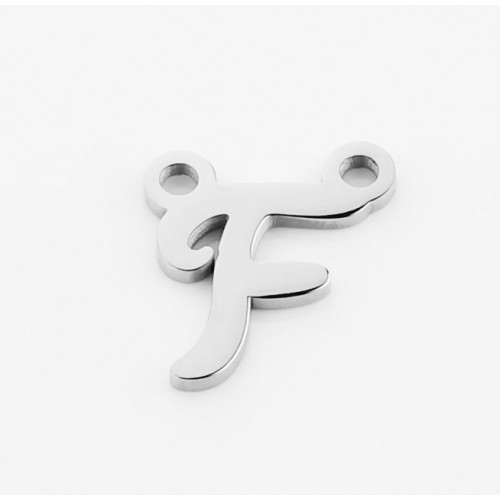 Oceľový prívesok písmeno - iniciála