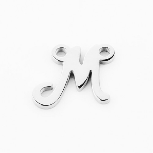 Oceľový prívesok písmeno - iniciála