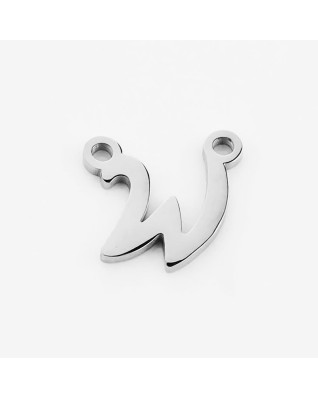 Oceľový prívesok písmeno - iniciála