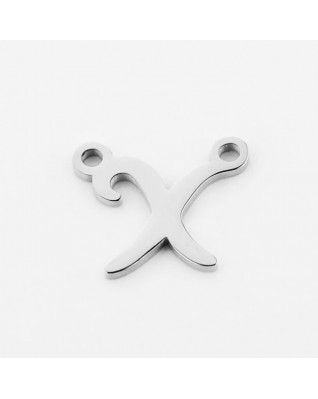 Oceľový prívesok písmeno - iniciála