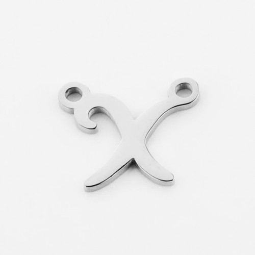 Oceľový prívesok písmeno - iniciála