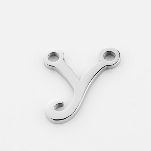 Oceľový prívesok písmeno - iniciála