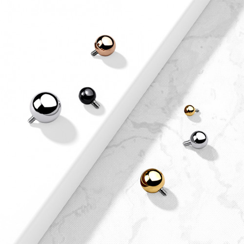 Náhradná pozlátená gulička, závit 1,2 mm