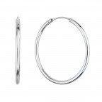 Strieborné náušnice kruhy 35 mm