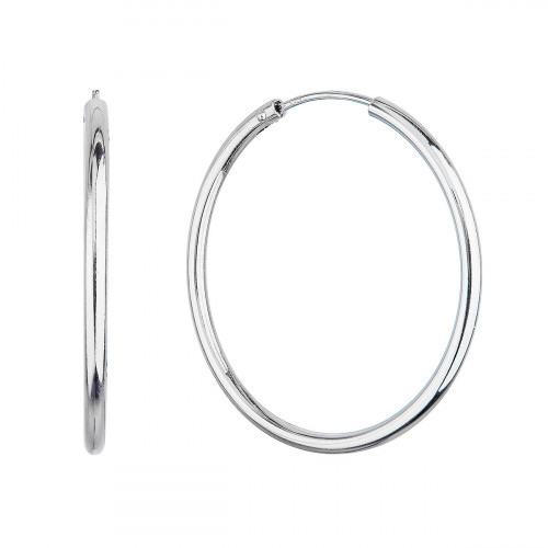 Strieborné náušnice kruhy 35 mm
