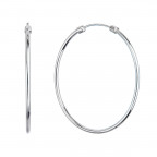 Strieborné náušnice kruhy 40 mm
