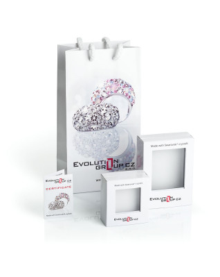 Strieborný prívesok so Swarovski kryštálmi - strom života