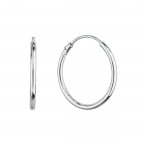 Strieborné náušnice kruhy 20 mm