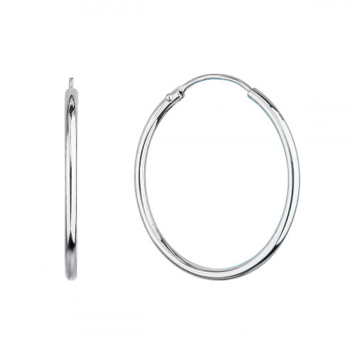 Strieborné náušnice kruhy 25 mm